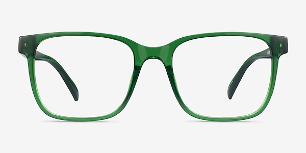 Alder Clear Green Plastic Eyeglass Frames