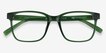 Alder Clear Green PlasticEyeglass Frames from EyeBuyDirect, Closed View
