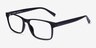 Beech Black PlasticEyeglass Frames from EyeBuyDirect, Angle View