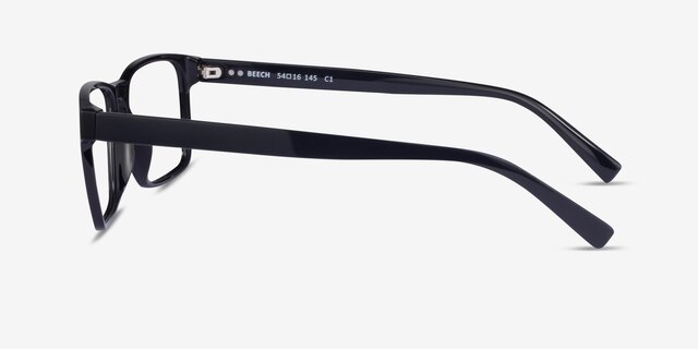 Beech Black PlasticEyeglass Frames from EyeBuyDirect, Side View