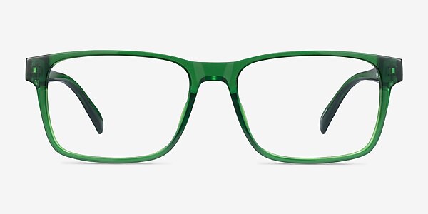 Beech Clear Green Plastic Eyeglass Frames