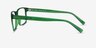 Beech Clear Green PlasticEyeglass Frames from EyeBuyDirect, Side View