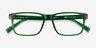 Beech Clear Green PlasticEyeglass Frames from EyeBuyDirect, Closed View