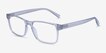 Beech Clear PlasticEyeglass Frames from EyeBuyDirect, Angle View