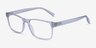 Beech Clear PlasticEyeglass Frames from EyeBuyDirect, Angle View