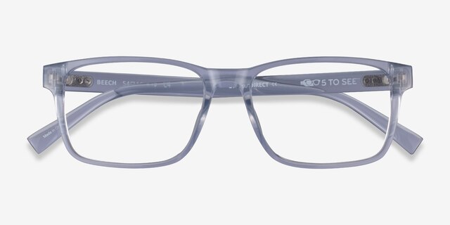 Beech Clear PlasticEyeglass Frames from EyeBuyDirect, Closed View