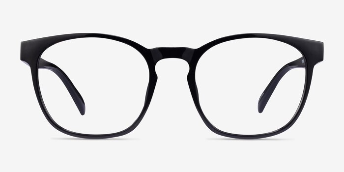 Oakwood Black Eco-friendly Eyeglass Frames from EyeBuyDirect