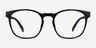 Oakwood Black PlasticEyeglass Frames from EyeBuyDirect, Front View