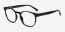 Oakwood Black PlasticEyeglass Frames from EyeBuyDirect, Angle View