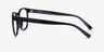 Oakwood Black PlasticEyeglass Frames from EyeBuyDirect, Side View