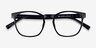 Oakwood Black PlasticEyeglass Frames from EyeBuyDirect, Closed View