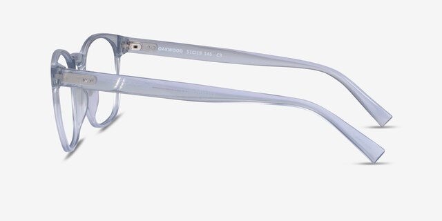 Oakwood Clear Eco-friendlyEyeglass Frames from EyeBuyDirect, Side View