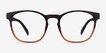 Oakwood Matte Tortoise Brown PlasticEyeglass Frames from EyeBuyDirect, Front View