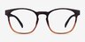 Oakwood Matte Tortoise Brown Eco-friendlyEyeglass Frames from EyeBuyDirect, Front View