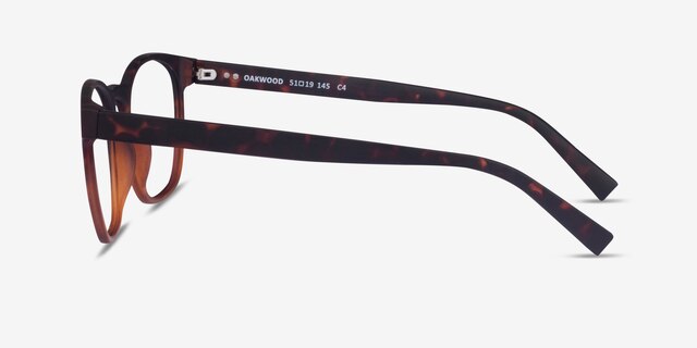 Oakwood Matte Tortoise Brown Eco-friendlyEyeglass Frames from EyeBuyDirect, Side View