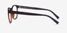 Oakwood Matte Tortoise Brown Eco-friendlyEyeglass Frames from EyeBuyDirect, Side View