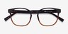 Oakwood Matte Tortoise Brown Eco-friendlyEyeglass Frames from EyeBuyDirect, Closed View