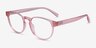 Hawthorne Clear Nude PlasticEyeglass Frames from EyeBuyDirect, Angle View