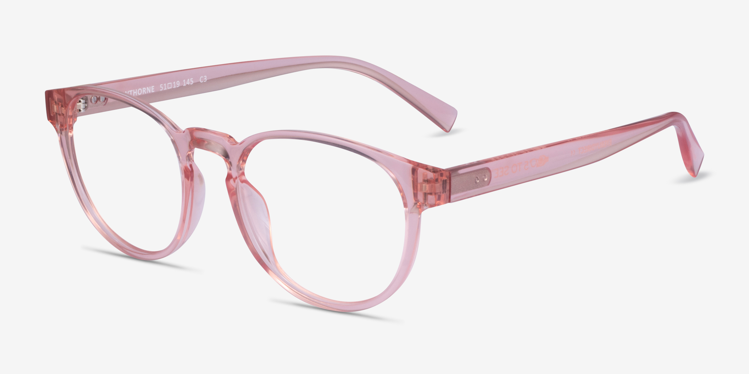 Hawthorne Round Clear Nude Glasses For Women Eyebuydirect Canada