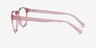 Hawthorne Clear Nude PlasticEyeglass Frames from EyeBuyDirect, Side View