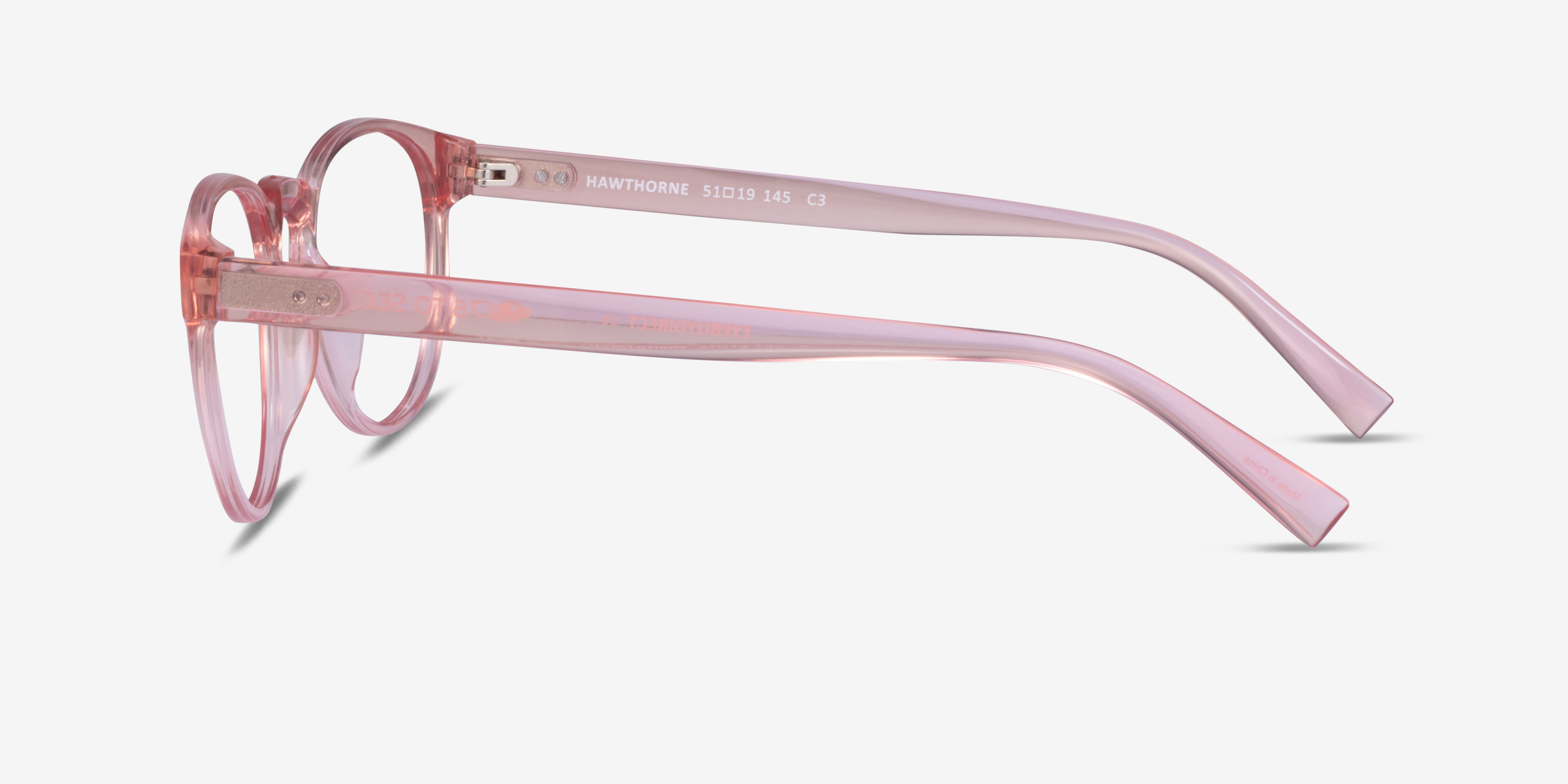 Hawthorne Round Clear Nude Glasses For Women Eyebuydirect Canada