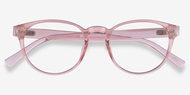 Hawthorne Clear Nude PlasticEyeglass Frames from EyeBuyDirect, Closed View