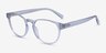 Hawthorne Clear PlasticEyeglass Frames from EyeBuyDirect, Angle View