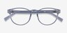 Hawthorne Clear PlasticEyeglass Frames from EyeBuyDirect, Closed View