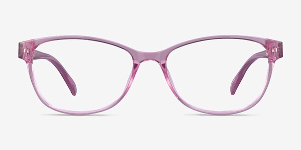 Juniper Clear Pink Plastic Eyeglass Frames