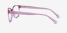 Juniper Clear Pink PlasticEyeglass Frames from EyeBuyDirect, Side View