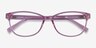 Juniper Clear Pink PlasticEyeglass Frames from EyeBuyDirect, Closed View