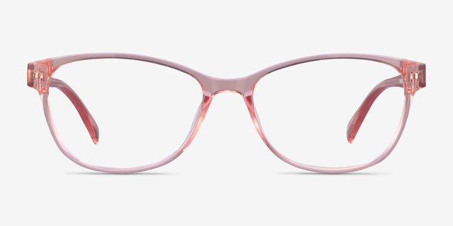 Juniper Clear Nude PlasticEyeglass Frames from EyeBuyDirect, Front View