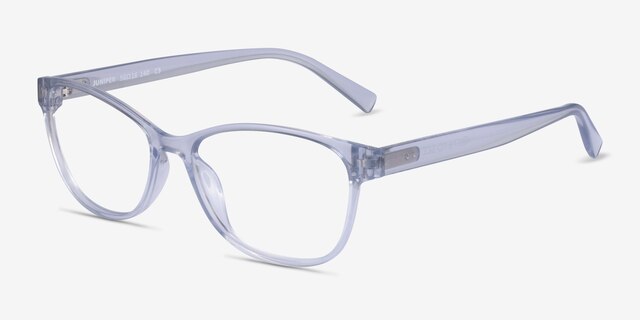 Juniper Clear PlasticEyeglass Frames from EyeBuyDirect, Angle View