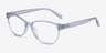 Juniper Clear PlasticEyeglass Frames from EyeBuyDirect, Angle View