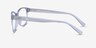 Juniper Clear PlasticEyeglass Frames from EyeBuyDirect, Side View