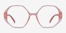 Cypress Clear Nude Eco-friendlyEyeglass Frames from EyeBuyDirect, Front View