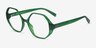 Cypress Clear Green PlasticEyeglass Frames from EyeBuyDirect, Angle View