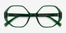 Cypress Clear Green PlasticEyeglass Frames from EyeBuyDirect, Closed View