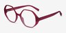 Cypress Matte Red Eco-friendlyEyeglass Frames from EyeBuyDirect, Angle View