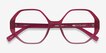 Cypress Matte Red PlasticEyeglass Frames from EyeBuyDirect, Closed View