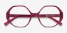 Cypress Matte Red Eco-friendlyEyeglass Frames from EyeBuyDirect, Closed View