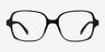 Poplar Black PlasticEyeglass Frames from EyeBuyDirect, Front View