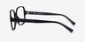 Poplar Black PlasticEyeglass Frames from EyeBuyDirect, Side View