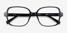Poplar Black PlasticEyeglass Frames from EyeBuyDirect, Closed View