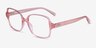 Poplar Clear Nude Eco-friendlyEyeglass Frames from EyeBuyDirect, Angle View