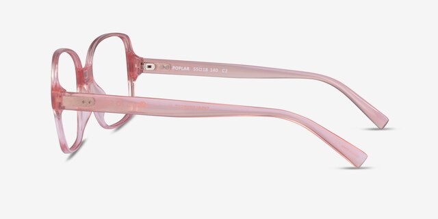 Poplar Clear Nude Eco-friendlyEyeglass Frames from EyeBuyDirect, Side View