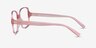 Poplar Clear Nude Eco-friendlyEyeglass Frames from EyeBuyDirect, Side View