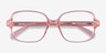 Poplar Clear Nude Eco-friendlyEyeglass Frames from EyeBuyDirect, Closed View