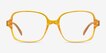 Poplar Clear Yellow PlasticEyeglass Frames from EyeBuyDirect, Front View