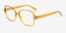 Poplar Clear Yellow Eco-friendlyEyeglass Frames from EyeBuyDirect, Angle View